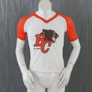 Vintage BC Lions Shirt - 1970s Mesh Shirt - Men's Small